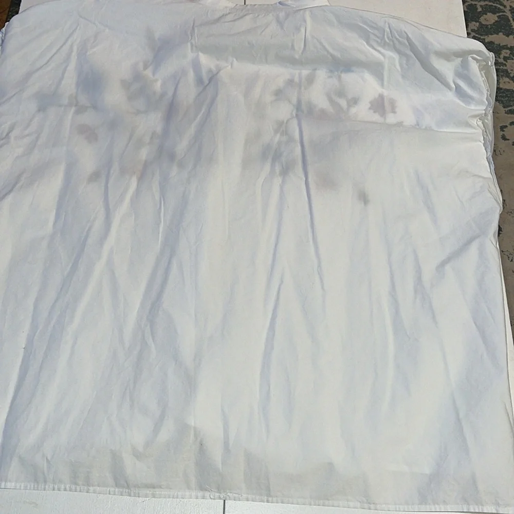 Two by Vince Camuto Long Sleeve Embroidered Bubble Sleeve Button Down Shirt 3X - Picture 7 of 8